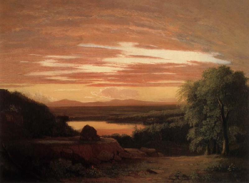 Asher Brown Durand Landscape,Sunset Sweden oil painting art